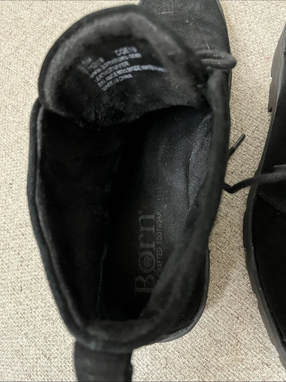 Born Black Suede Chukka Boots